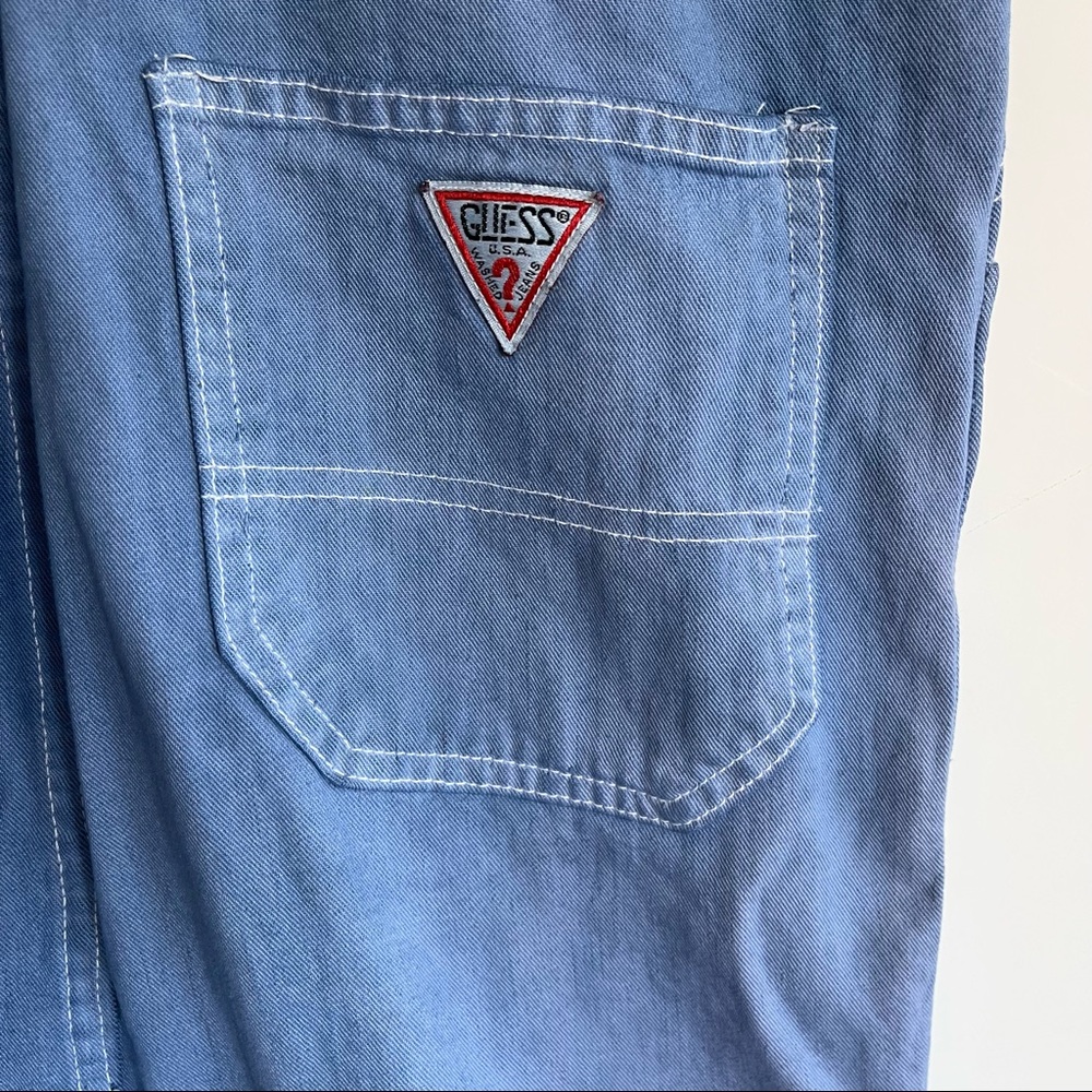 Vintage 1980’s Guess Overall Mini Dress Size 3 - Picture 7 of 13